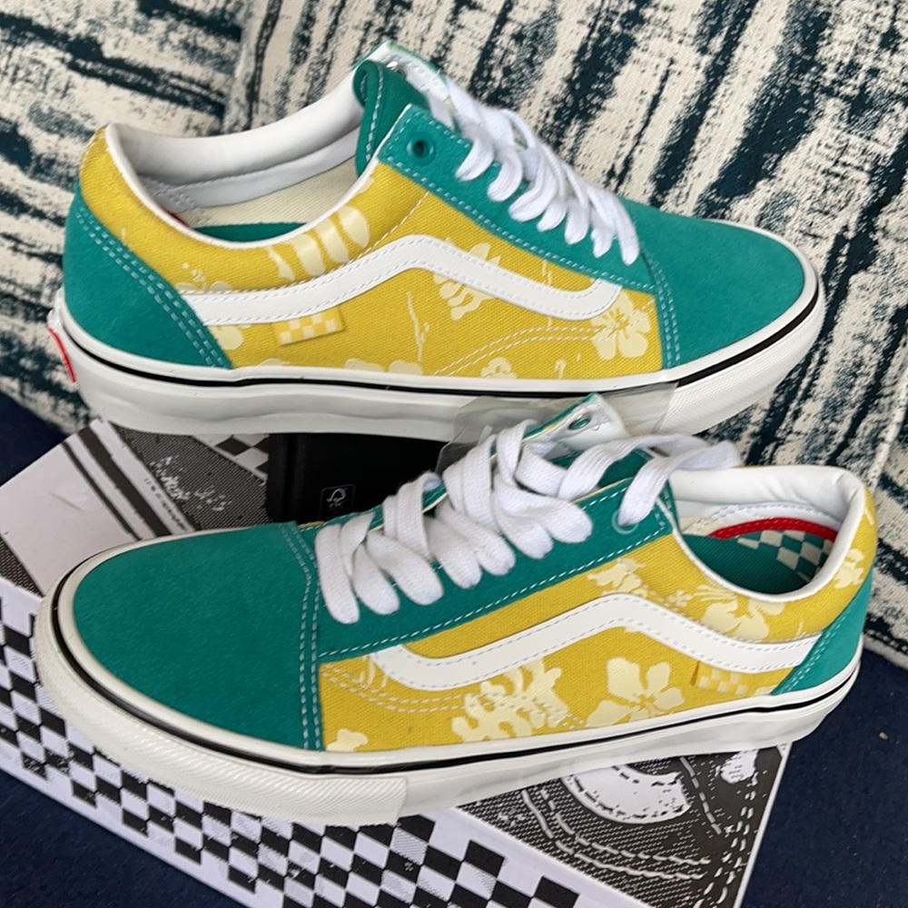 Vans Skate Old Skool Aloha Marine/Gold MENS - Picture 11 of 16
